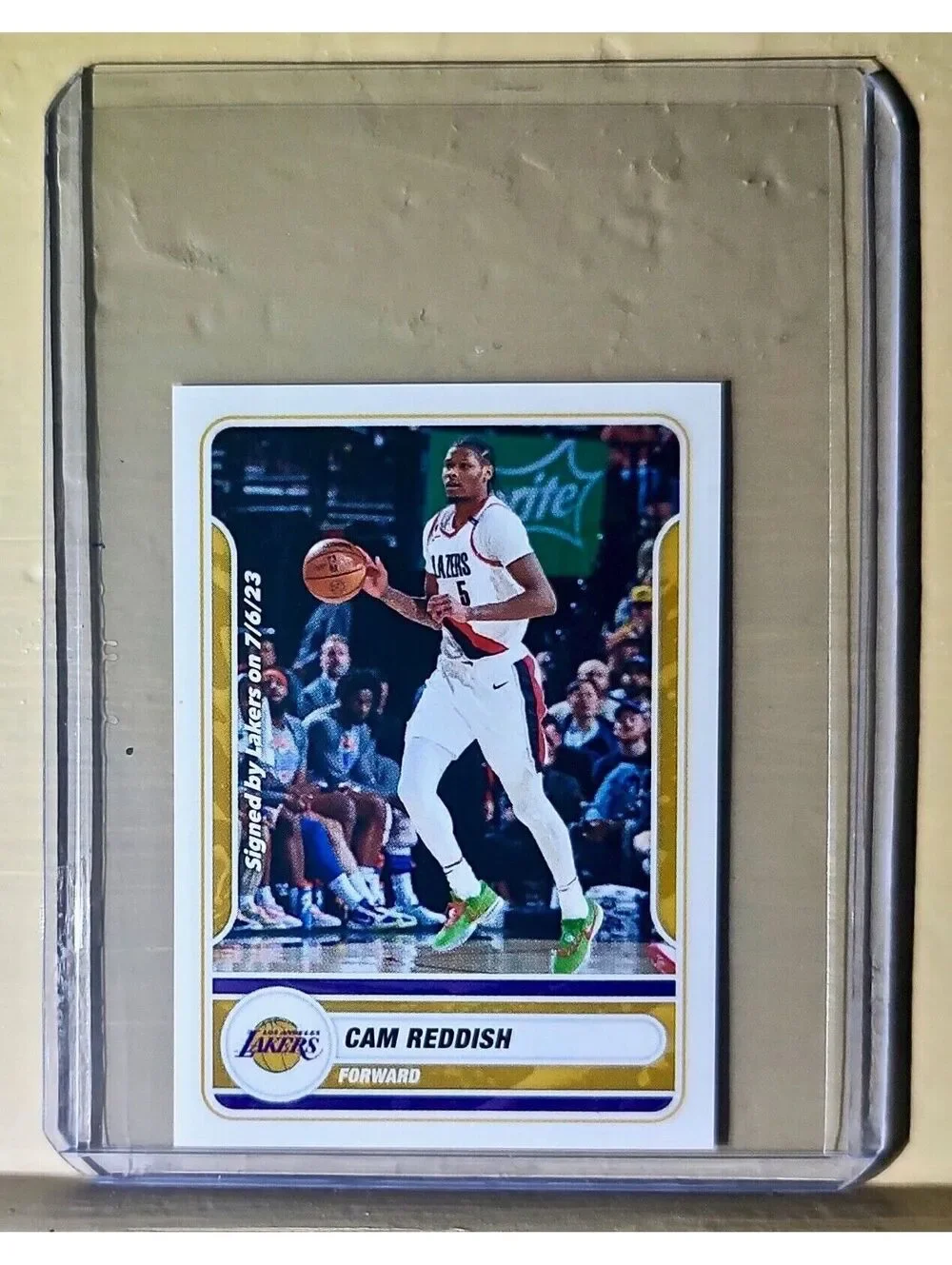 2023-24 Cam Reddish Panini NBA Basketball #367 Sticker Los Angeles Lakers
